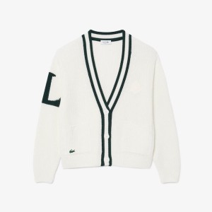 Lacoste | Pullover Golf laine mélangée badge Femme