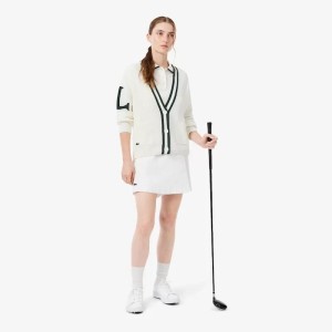 Lacoste | Pullover Golf laine mélangée badge Femme