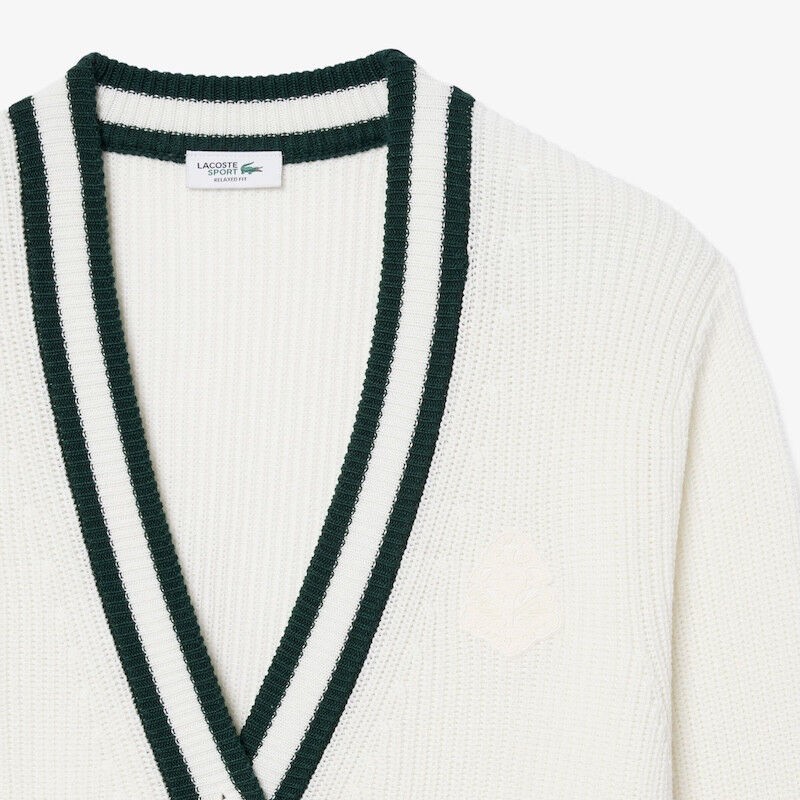 Lacoste | Pullover Golf laine mélangée badge Femme