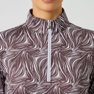 Daily Sports | Pullover Print Peached Half Neck Femme