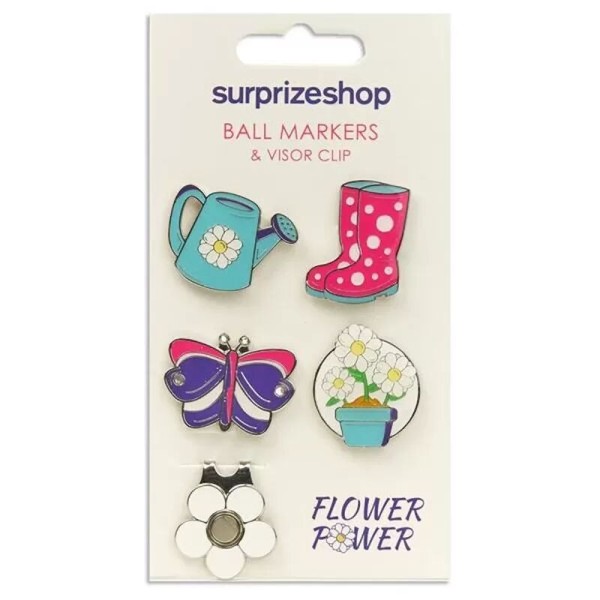 Surprize Shop | Marque Balle Surprize Shop 4 Ball Marker & 1 Visor Clip