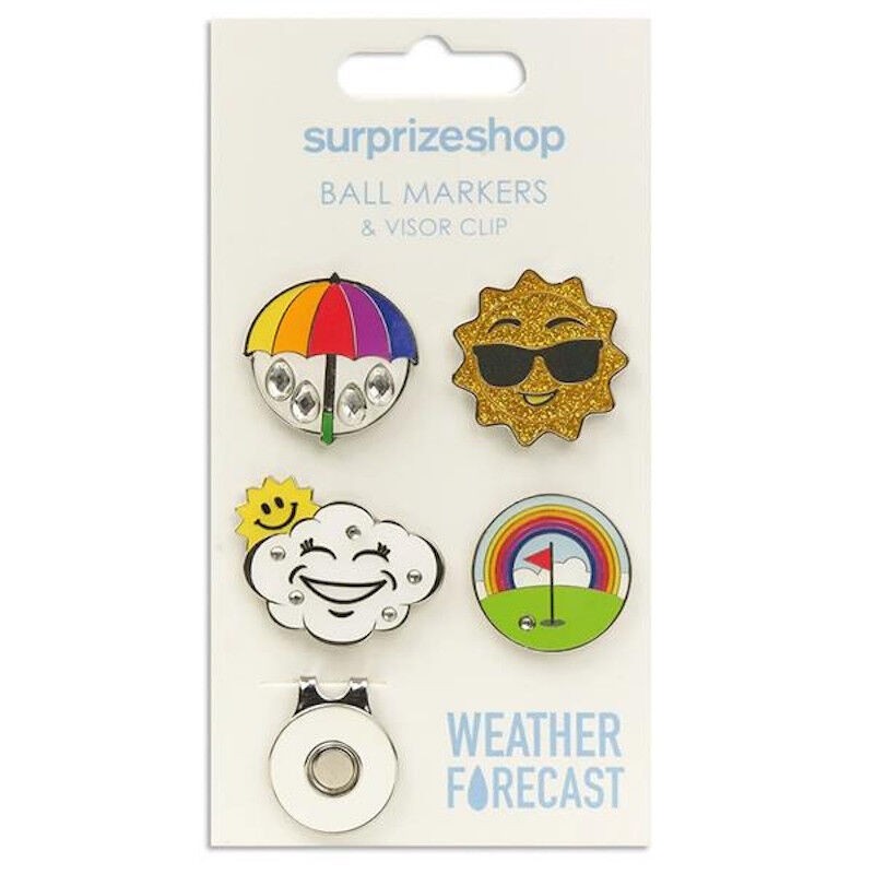 Surprize Shop | Marque Balle Surprize Shop 4 Ball Marker & 1 Visor Clip