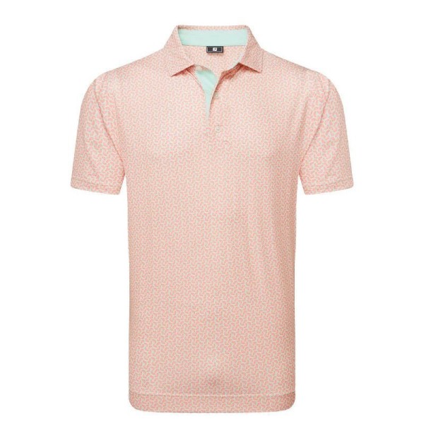 Footjoy | Polo En Fil D'Écosse Imprimé Citron Citrus Print Lisle